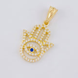 Dije Mano Hamsa 1.3 g / 2.3 cm Oro Amarillo 18K