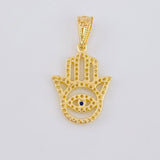 Dije Mano Hamsa 1.3 g / 2.3 cm Oro Amarillo 18K