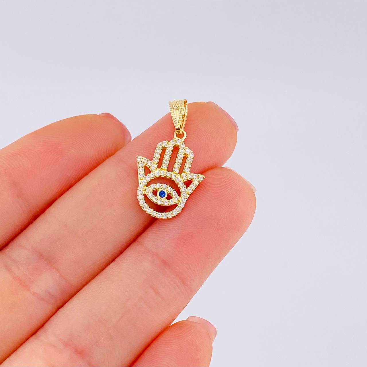 Dije Mano Hamsa 1.3 g / 2.3 cm Oro Amarillo 18K