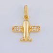 Dije Avión 1.3 g / 2 cm Oro Amarillo 18K