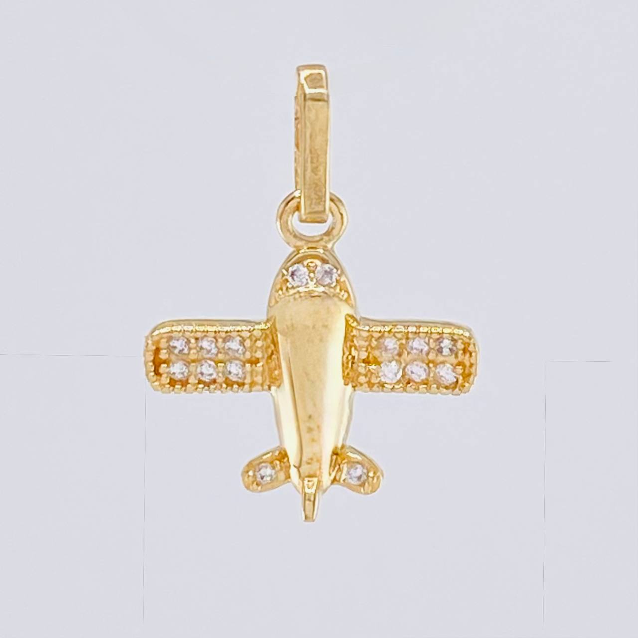 Dije Avión 1.3 g / 2 cm Oro Amarillo 18K