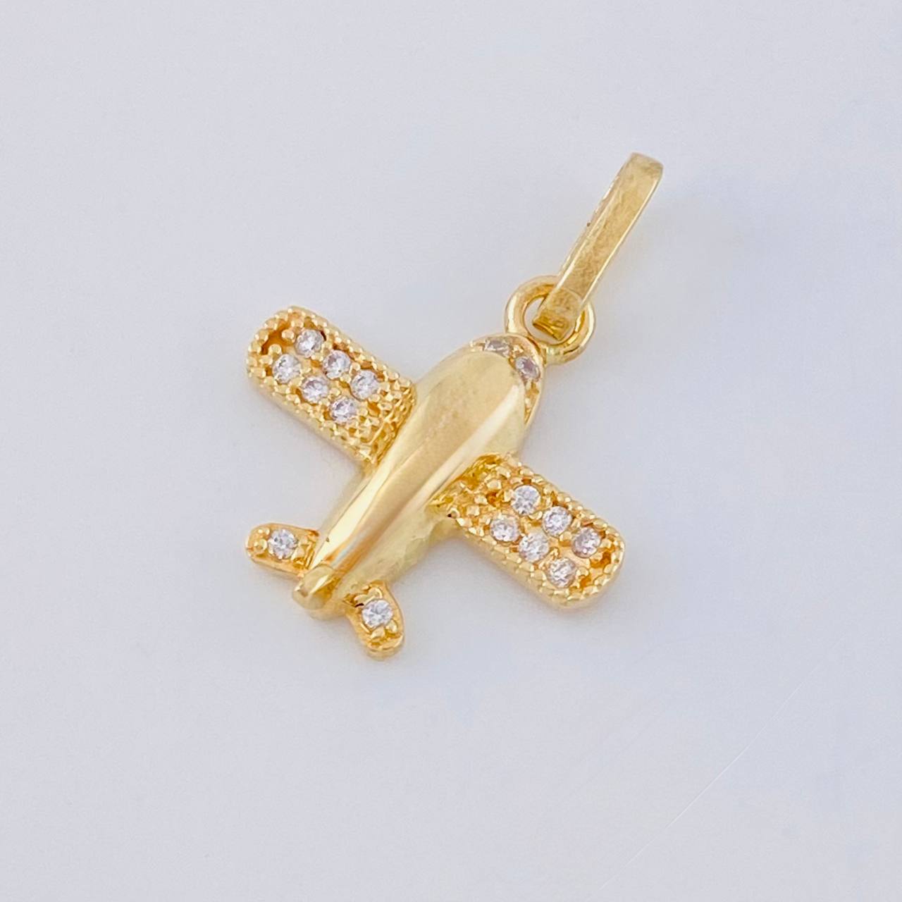 Dije Avión 1.3 g / 2 cm Oro Amarillo 18K