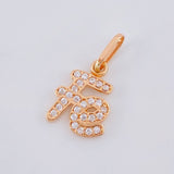Dije Fe 0.9 g / 1.7 cm Oro Rosa 18K