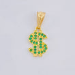 Dije Signo Dolar 0.65 g / 1.8 cm Oro Amarillo 18K