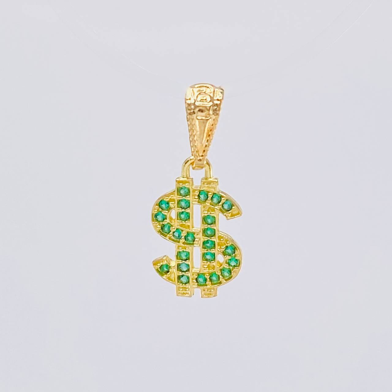 Dije Signo Dolar 0.65 g / 1.8 cm Oro Amarillo 18K