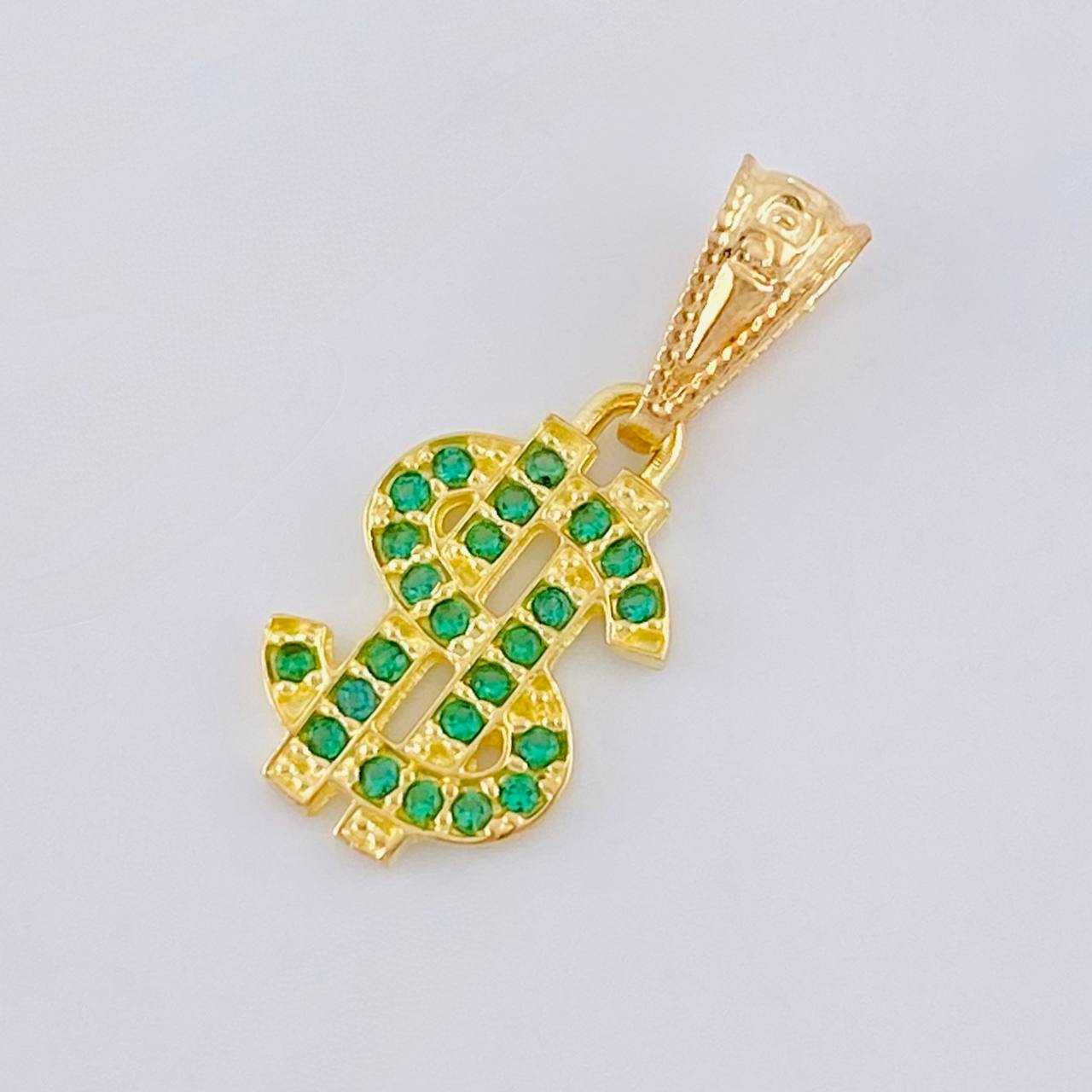 Dije Signo Dolar 0.65 g / 1.8 cm Oro Amarillo 18K