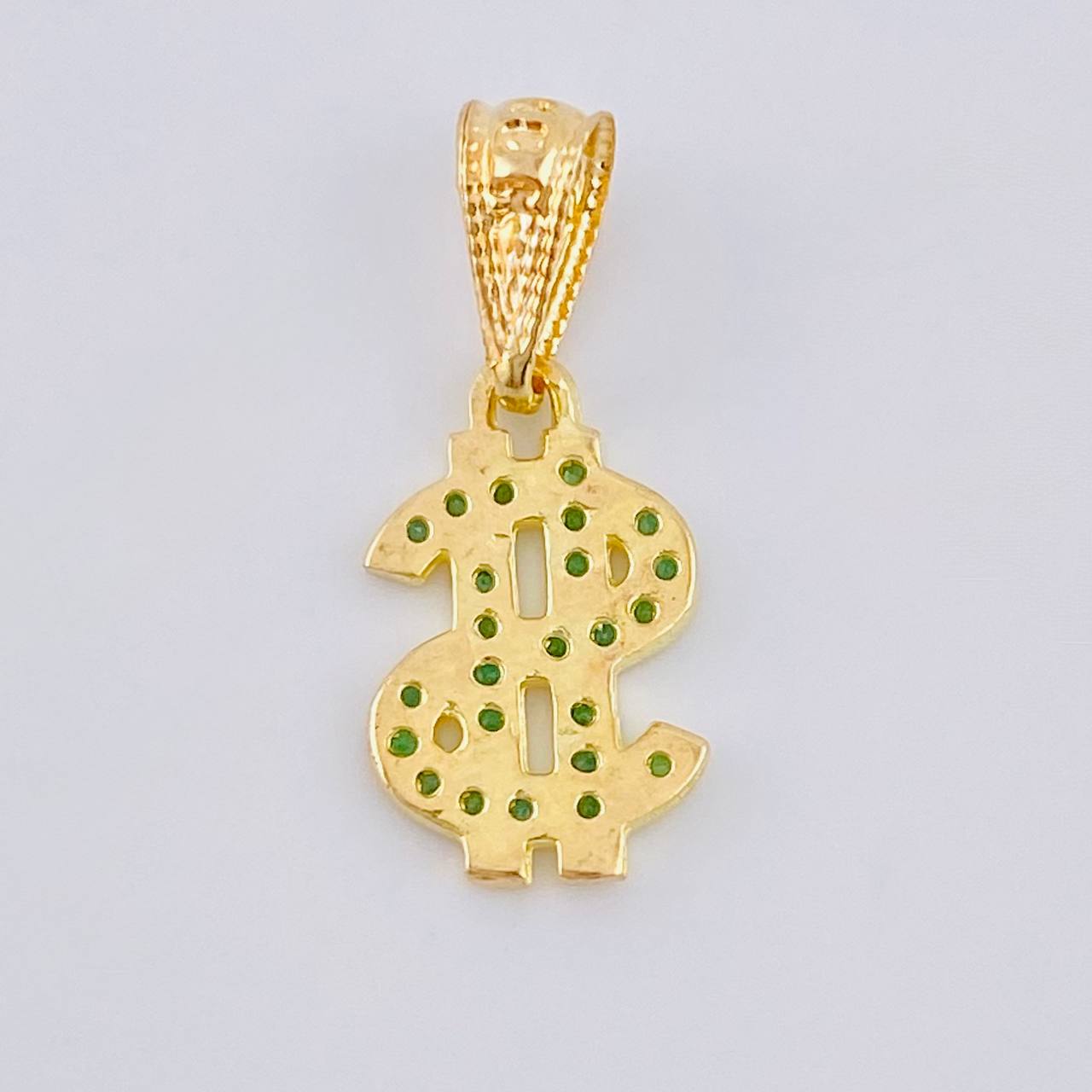 Dije Signo Dolar 0.65 g / 1.8 cm Oro Amarillo 18K