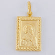 Dije Placa Doble Faz 1.75 g / 3 cm Oro Amarillo 18K