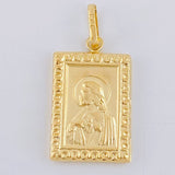 Dije Placa Doble Faz 1.75 g / 3 cm Oro Amarillo 18K