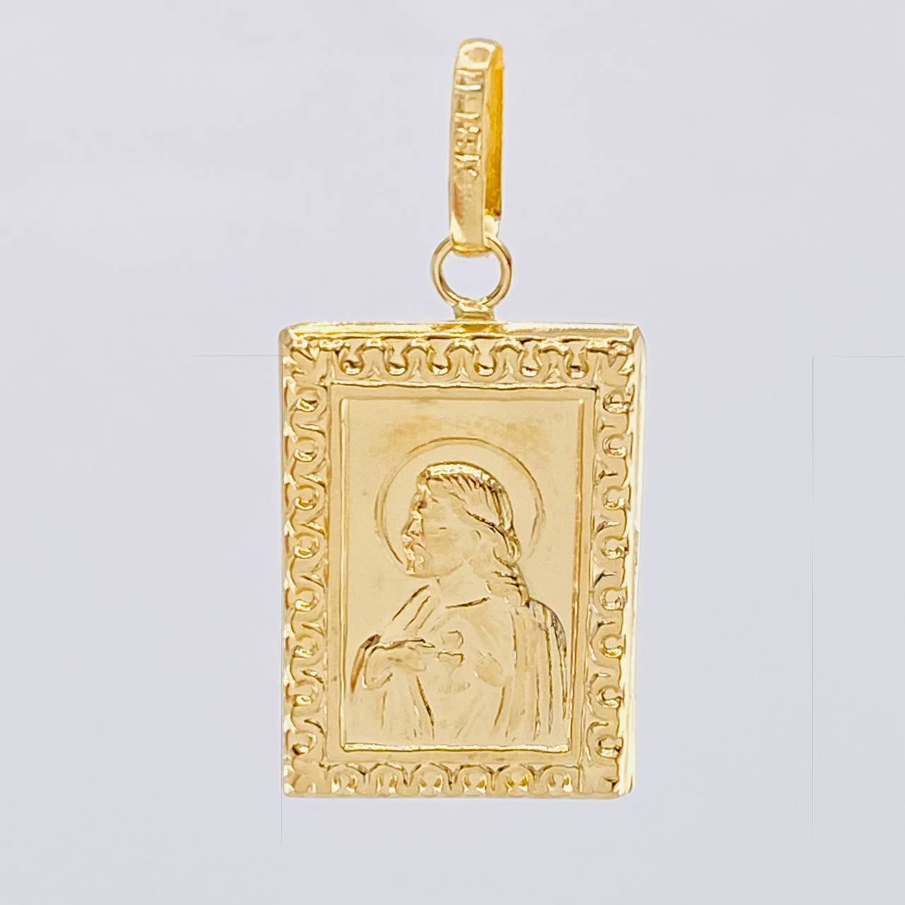 Dije Placa Doble Faz 1.75 g / 3 cm Oro Amarillo 18K