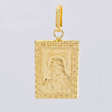 Dije Placa Doble Faz 1.75 g / 3 cm Oro Amarillo 18K