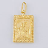 Dije Placa Doble Faz 1.75 g / 3 cm Oro Amarillo 18K