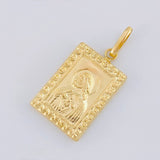 Dije Placa Doble Faz 1.75 g / 3 cm Oro Amarillo 18K