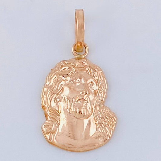 Dije Rostro Cristo 1 g / 2.4 cm Oro Rosa 18K