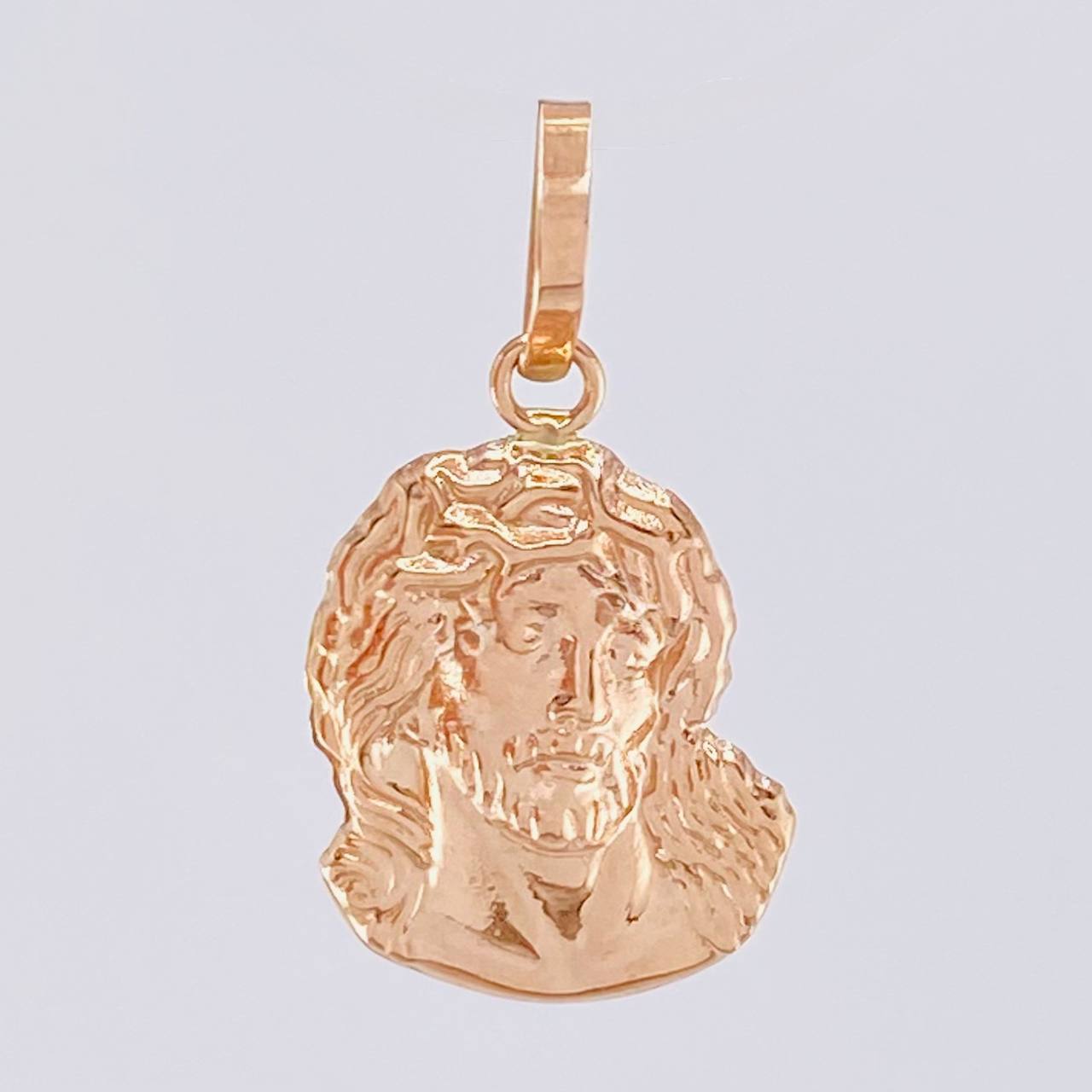 Dije Rostro Cristo 0.95 g / 2.4 cm Oro Rosa 18K
