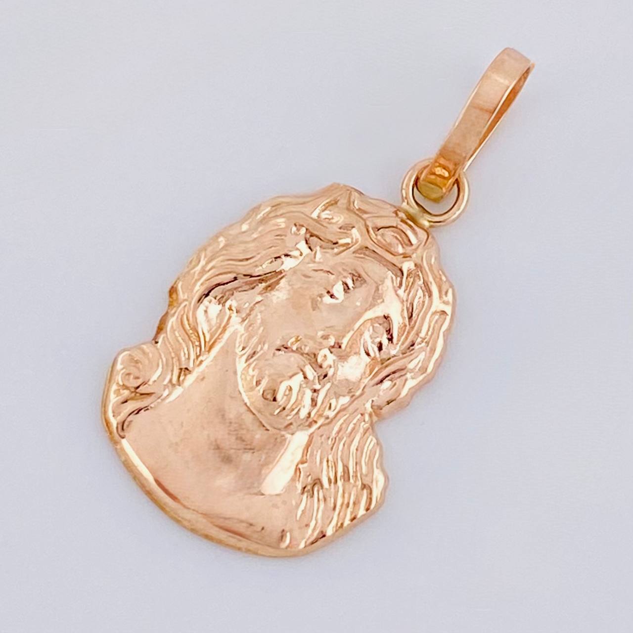 Dije Rostro Cristo 1 g / 2.4 cm Oro Rosa 18K