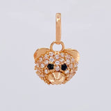 Dije Rostro Oso 1.05 g / 1.5 cm Oro Rosa 18K