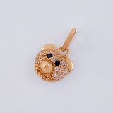 Dije Rostro Oso 1.1 g / 1.5 cm Oro Rosa 18K