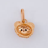 Dije Rostro Oso 1.15 g / 1.5 cm Oro Rosa 18K