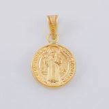 Dije San Benito Mate 0.85 g / 2.2 cm Oro Amarillo 18K