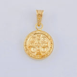 Dije San Benito Mate 0.85 g / 2.2 cm Oro Amarillo 18K