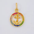 Dije Aro Ancla Arcoiris 1.45 g / 2.3 cm Oro Amarillo 18K