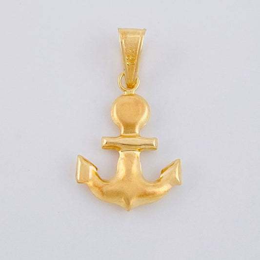 Dije Ancla Mate 1.05 g / 2.8 cm Oro Amarillo 18K