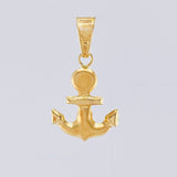 Dije Ancla Mate 1.05 g / 2.8 cm Oro Amarillo 18K
