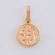 Dije Moneda Bit 0.65 g / 1.9 cm Oro Rosa 18K