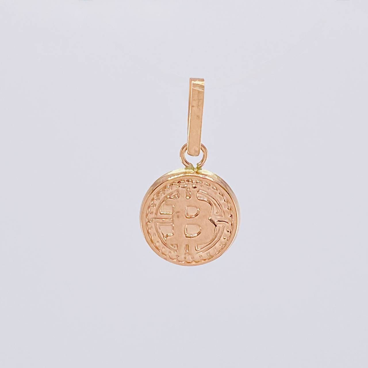 Dije Moneda Bit 0.65 g / 1.9 cm Oro Rosa 18K