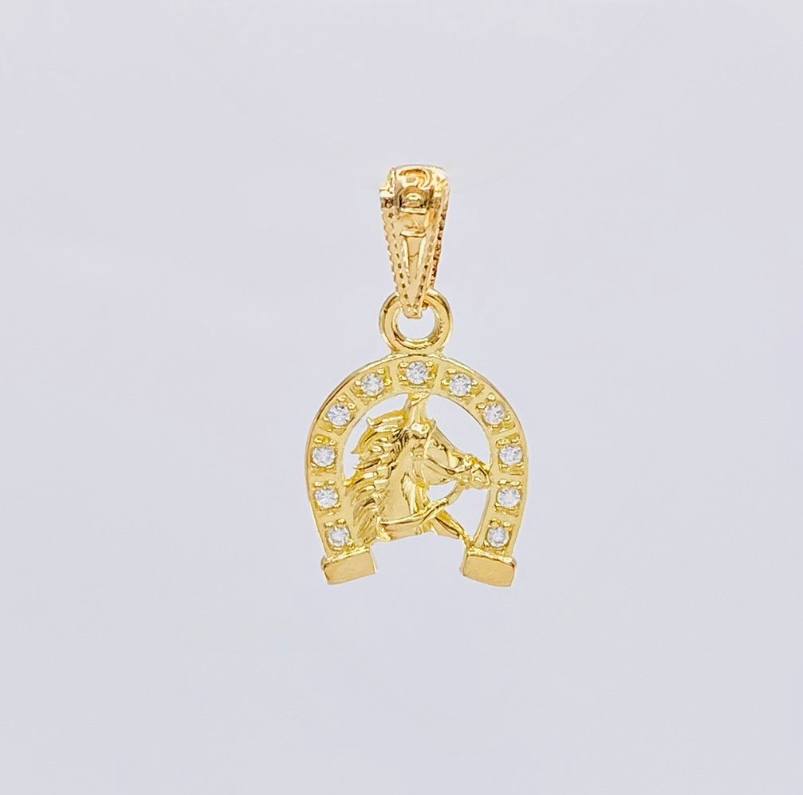 Dije Herradura Caballo 1.1 g / 1.9 cm Oro Amarillo 18K