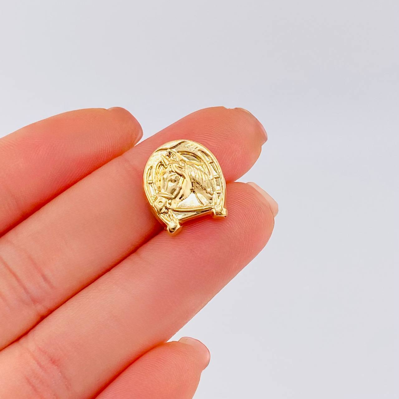 Herraje Herradura Caballo 0.85 g / 1.3 cm Oro Amarillo 18K