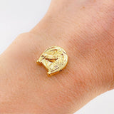 Herraje Herradura Caballo 0.85 g / 1.3 cm Oro Amarillo 18K