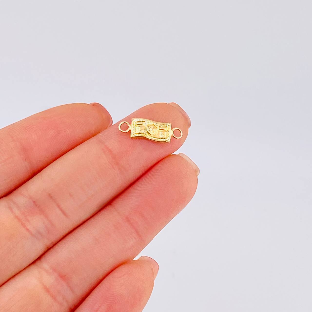Herraje Dolar 0.35 g / 1.6 cm Oro Amarillo 18K