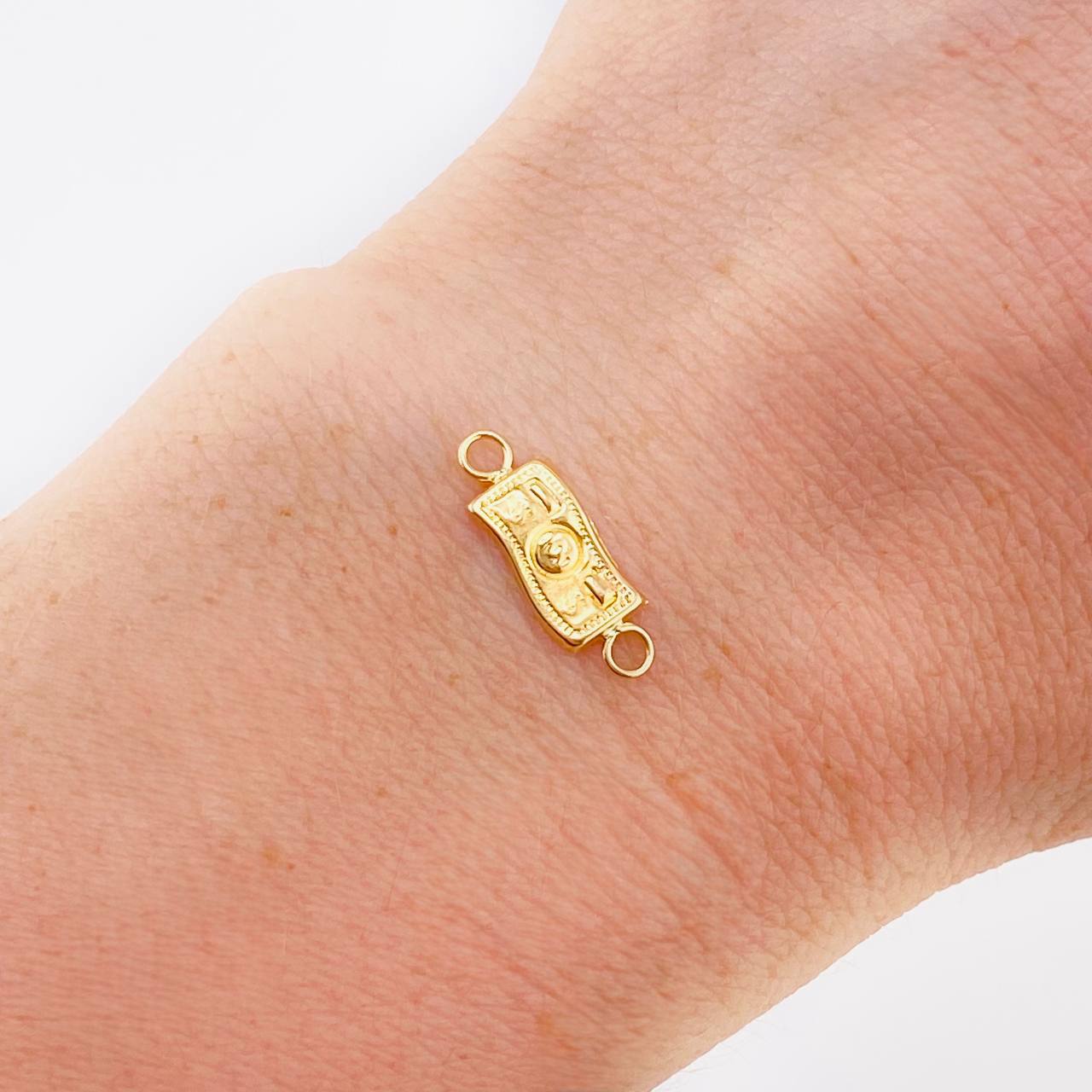 Herraje Dolar 0.35 g / 1.6 cm Oro Amarillo 18K