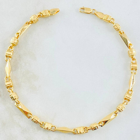Pulso Rústico 6.95gr / 22.5cm / Oro Amarillo 18K ©