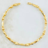 Pulso Rústico 6.95gr / 22.5cm / Oro Amarillo 18K ©