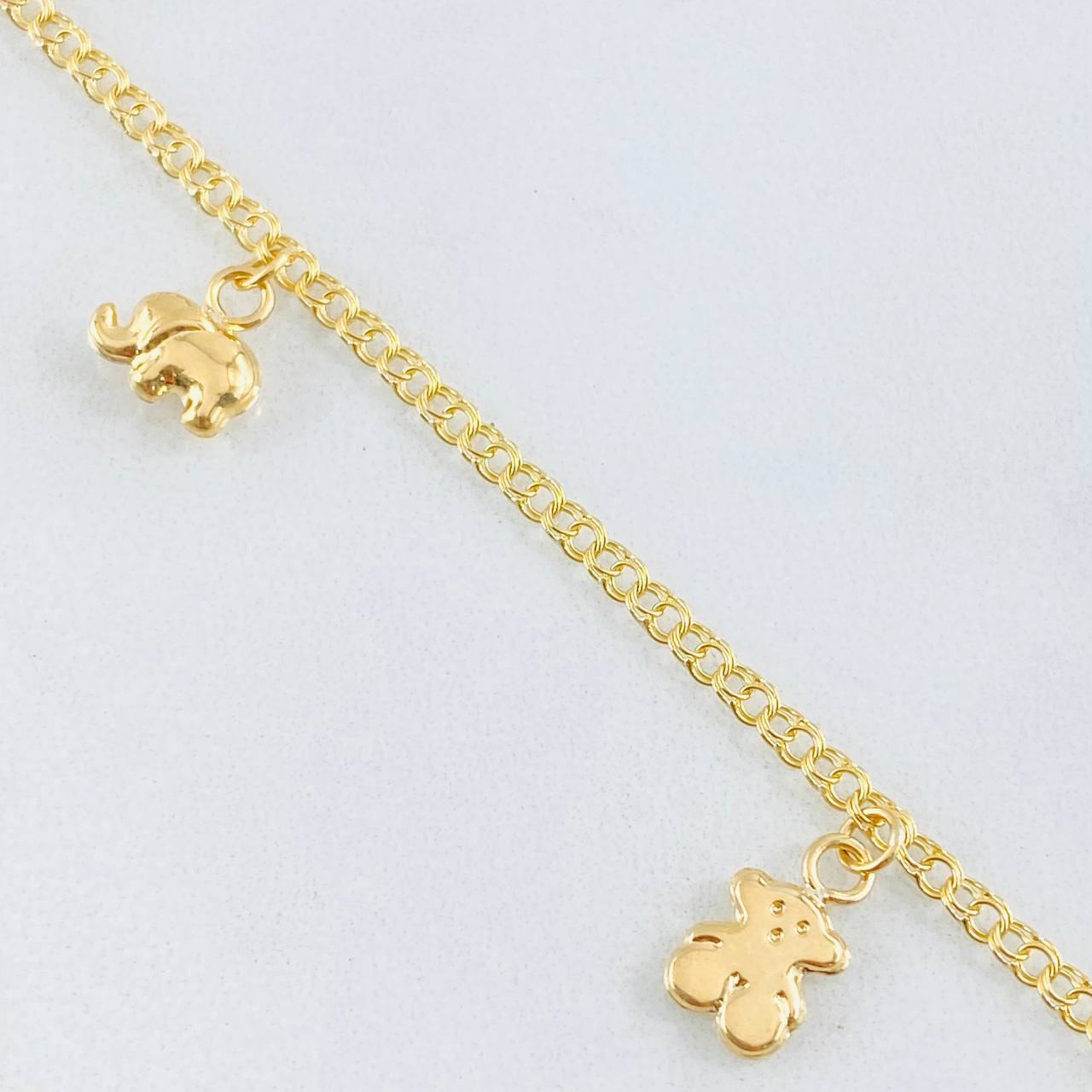 Tobillera Aro Seguido 3.6gr / 24.5cm / Oro Amarillo 18K ©