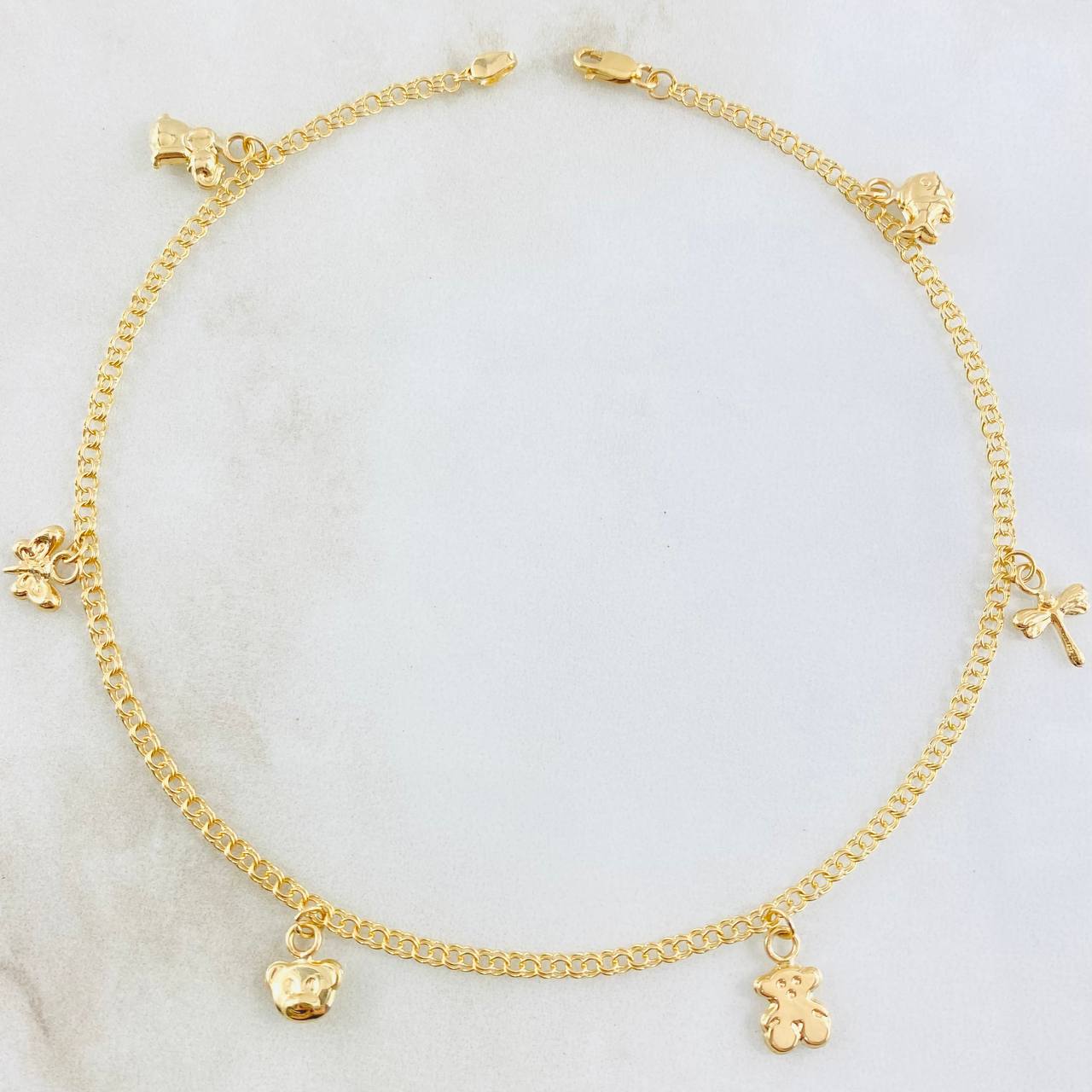 Tobillera Aro Seguido 3.95gr / 26.5cm / Oro Amarillo 18K ©