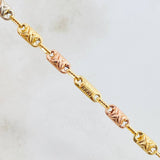 Pulso Rustico Barril 3x1 Cruzado 4.9gr / 20cm / Tres Oros 18K ©