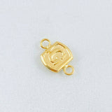 Herraje Letra G 0.35gr / 1.2cm / Oro Amarillo 18K