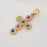 Dije Cruz Tupida 1.95g / 2.7cm Oro Amarillo 18K