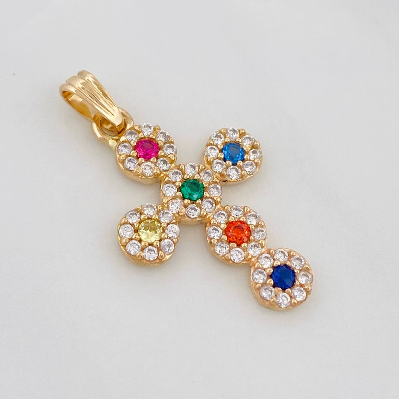 Dije Cruz Tupida 1.95g / 2.7cm Oro Amarillo 18K