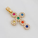 Dije Cruz Tupida 1.95g / 2.7cm Oro Amarillo 18K