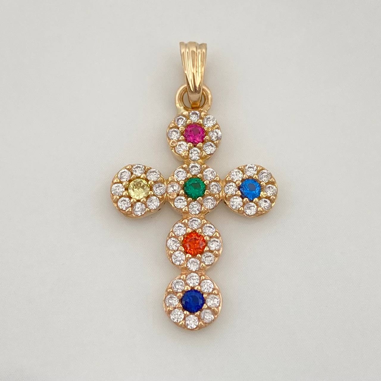 Dije Cruz Tupida 1.95g / 2.7cm Oro Amarillo 18K