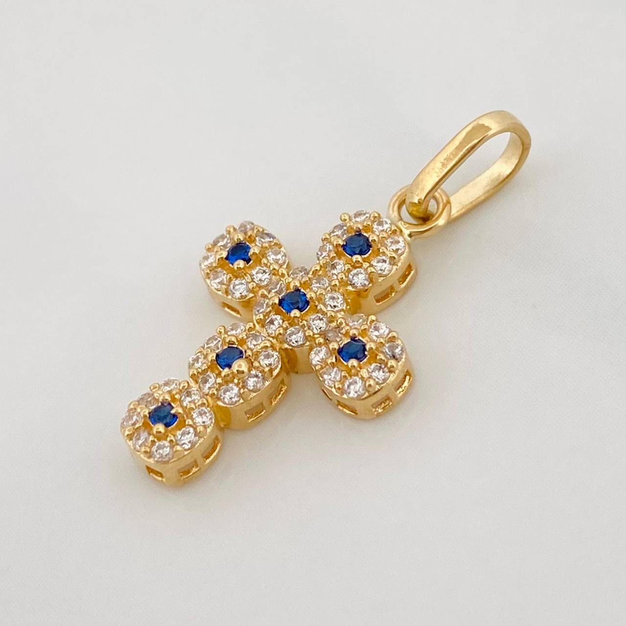 Dije Cruz Tupida 1.75g / 2.5cm Oro Amarillo 18K