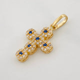 Dije Cruz Tupida 1.75g / 2.5cm Oro Amarillo 18K