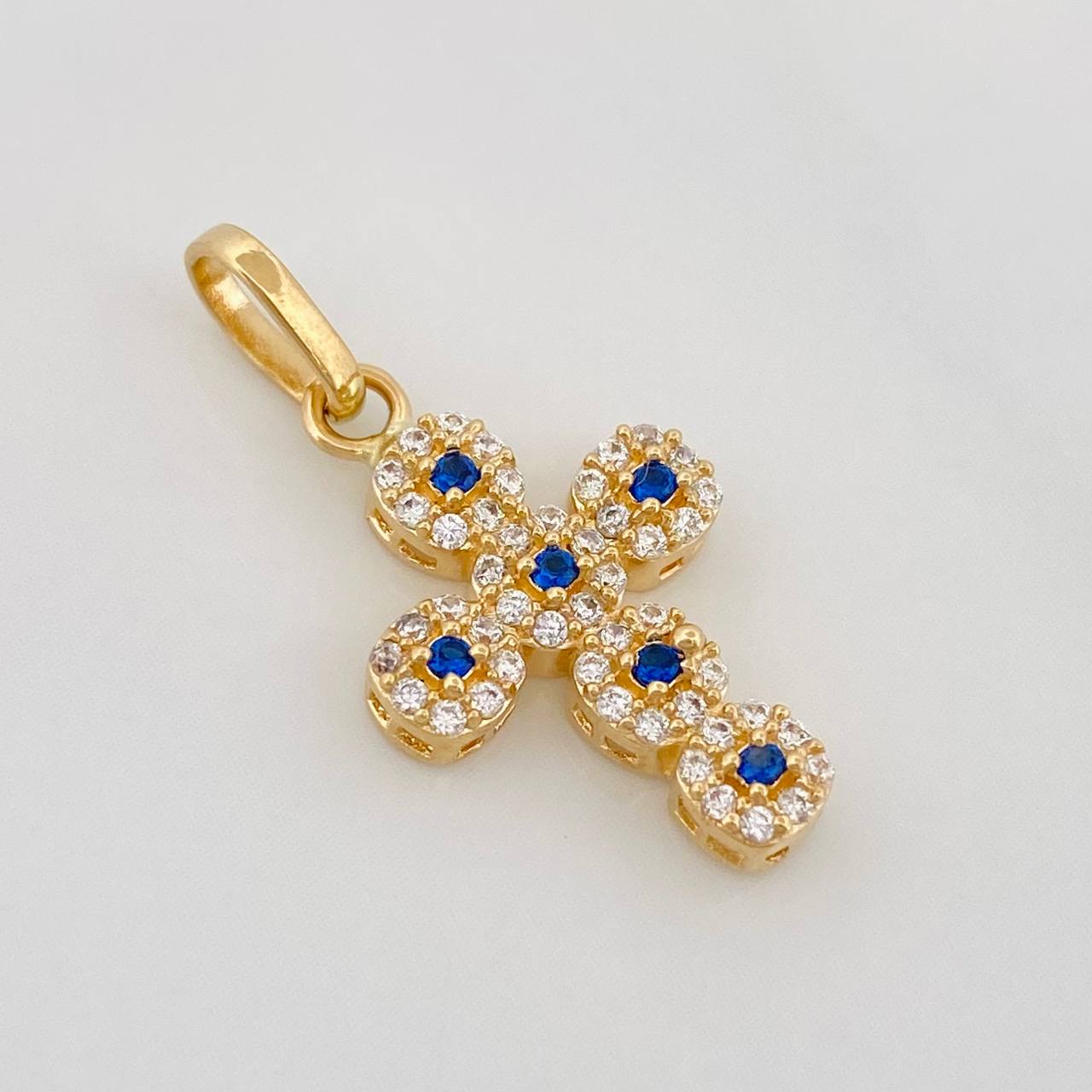 Dije Cruz Tupida 1.75g / 2.5cm Oro Amarillo 18K