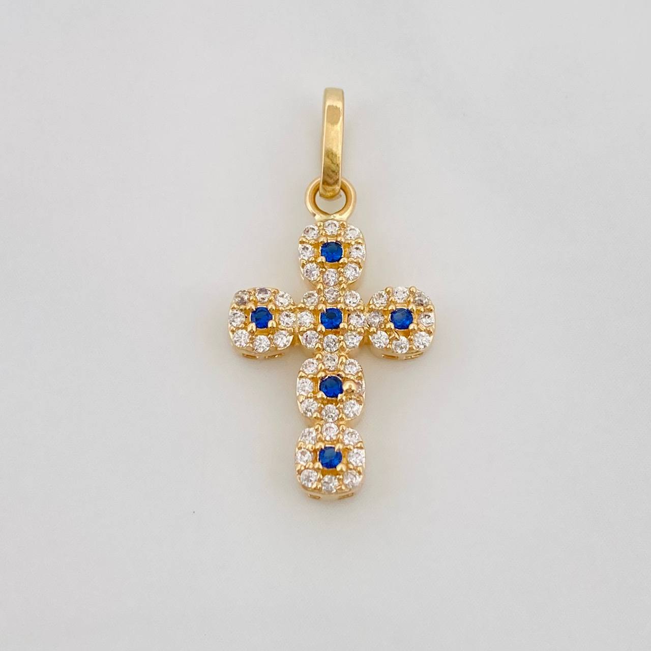 Dije Cruz Tupida 1.75g / 2.5cm Oro Amarillo 18K