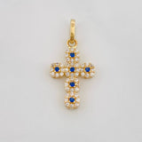 Dije Cruz Tupida 1.75g / 2.5cm Oro Amarillo 18K